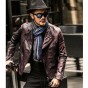 Genuine Leather Jacket Men Turn-Down Collar Masculina Mens Genuine Leather Jackets Skull Punk Homme Winter 2018 New Top Quality