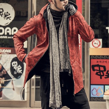 New Men 2018 Autumn Winter Coat Men Casual Cotton Fashion Solid Brand Design Coat Men Outwear Long Slim Warm Windproof Coat