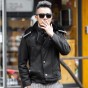 2018 Men New Removable Woolen Winter British Style Long Fur Jacket Coat Metrosexual Man Design Slim Fashion Black Casual Coat