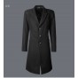 Mens Wool Coat Winter Cashmere Jacket Man Long Section Single Breasted Overcoat Turn-Down Collar Casual European Style Fashion