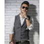 Mens Brand Sleeveless Jacket Waistcoat Men Suit Vest Fashion Male British Style Slim Woolen Cotton Single Breasted Vintage Vest