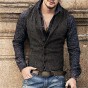 Mens Brand Sleeveless Jacket Waistcoat Men Suit Vest Fashion Male British Style Slim Woolen Cotton Single Breasted Vintage Vest