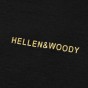 HELLEN&WOODY Mens Fashion Casual Letter Print T-shirt Soild Color Crew-Neck 100% Cotton Slim Fit Simple Clothing