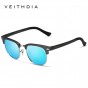 VEITHDIA Retro Unisex Aluminum Magnesium Mens Sunglasses Polarized Vintage Eyewear Accessories Sun Glasses For Men Women 6690