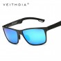 VEITHDIA Men's Aluminum Polarized Mens Sunglasses Mirror Sun Glasses Square Goggle Eyewear Accessories For Men Female gafas 6560