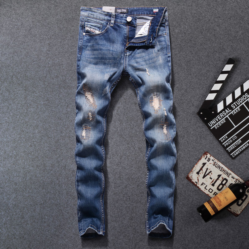 designer ripped mens jeans