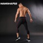 NANSHA Brand Men's Compression Cropped Trousers Base Layer Fitness Joggers Pants  Leggings Workout Finess Gyms Tights Sportswear