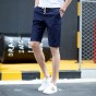 Lawrenblack Cotton 5 Colors Casual Mens Shorts 2018 Summer Shorts Men bermudas Elastic Waist Drawstring Cotton Shorts Male 986