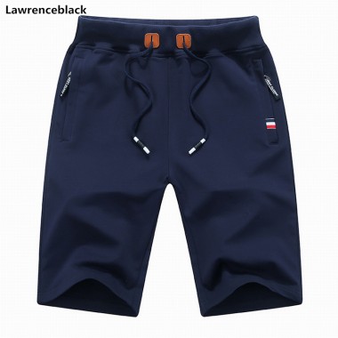 Lawrenblack Brand 2018 Men Summer Cotton Shorts Male Bermuda Casual Breathable Sweat Board New Short Pants Man Drop shipping 993