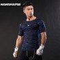 NANSHA 2017 Quick Dry Slim Fit Tees Men Printed T-Shirts Compression Shirt Tops Bodybuilding Fitness O-Neck Short Sleeve T Shirt