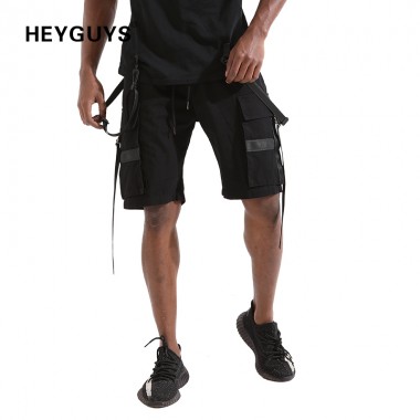 HEYGUYS 2018 Hot Sale pure Men's Summer Fashion sweat Shorts Casual  Waist Trousers Sweat Shorts pure hip hop streetwear