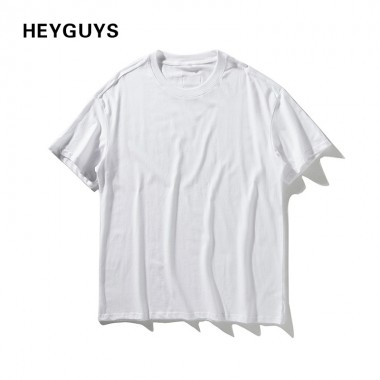 HEYGUYS HOT 2018 pure color t shirts men hip hop street wear T-shirts man cotton high quality oversize  fashion