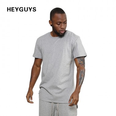 2018 HEYGUYS design fashion hip hop plain plus short sleeve T shirt Tshirts mens brand clothing  summer men t-shirt