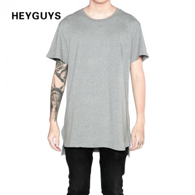 2018 HEYGUYS fashion classic plain hole scratches do old render joker plus long short sleeve TEE shirt Long T-shirt