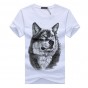 Men's T-Shirts summer Casual Cotton Wolf 3D Cartoon Printed tshirts men O-Neck Short Sleeve Brand Tee shirt men size 5XL 11.5wy