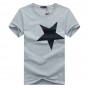 Pure cotton Short Sleeves Printing Star Fashion Men's T-Shirt O-Neck Summer Personality Fashion Men Large Size T-shirts 11.5wy