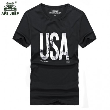 Brand Clothing Summer Short Sleeve T Shirt 2018 New Printed USA Men T-shirt Cotton M-3XL T Shirts Men Top Tees 60wy