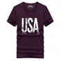 Brand Clothing Summer Short Sleeve T Shirt 2018 New Printed USA Men T-shirt Cotton M-3XL T Shirts Men Top Tees 60wy