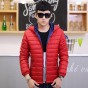 Man Winter Jackets Hooded Zipper Parkas Slim Fitness Quilted Padded Cotton Coat Male Brand-Clothing Campera Invierno Hombres 633