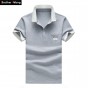 Men's Casual Polo Shirt Cotton Slim Fashion Solid Color Business Polo Shirt Summer Big Size Brand Cotton Top Polo Shirt 4XL 5XL