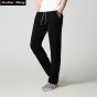 New Men 's Casual Pants Fashion Plain Linen Straight Loose Trousers Brand Men's Clothing Comfort Linen Pants Large Size M-4XL