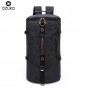 2018 OZUKO New Arrival Large Capacity Travel Canvas Bag Men's Backpack Cylinder Canvas Rucksack Fashion Men Women School Bags