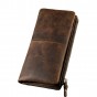 Original leather Men Brand Fashion Large Capacity Businee Card Case Holder Checkbook Snap Wallet Designer Purse Phone Case 1029