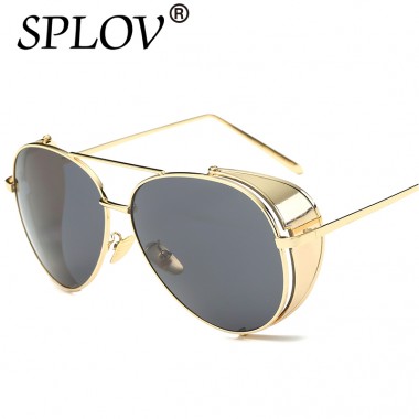 2018 Steampunk Windproof Women Men Glasses Big Frame sun glasses women quicksilver men red glasses sunglasses women brand design