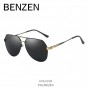 BENZEN HD Polarized Sunglasses Men Brand Designer Sun Glasses For Male Classic Glasses For Driving Black With Case 9296