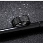 Modyle New Men's Black Rock Punk Stainless Steel Rings Cool Fashion Individuality Ring for Men