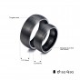 Modyle Couple Rings Tungsten Wedding Engagement Promise Band Rose Gold-Color or Black Color Men Women Top Quality Never Fade