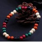 8mm Genuine Colorful Sandalwood Beads Buddha Malas Bracelet Healthy Jewelry Man Wrist Mala