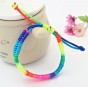 Rainbow Handmade string Bracelets Rope Friendship Night club Favorite Woven Bracelet For Women Men