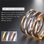 Modyle 2018 New 316L Titanium Stainless Steel Rings for Women Men Wedding Jewelry Special Design Colorful Ring