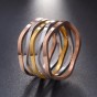 Modyle Stainless Steel Rings For Men &Women Unique Design Party Jewelry Trendy Cuff Finger Jewelry