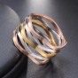 Modyle Stainless Steel Rings For Men &Women Unique Design Party Jewelry Trendy Cuff Finger Jewelry