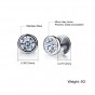 Modyle New Arrival Fashion Jewelry Delicate Stainless Steel Inlaid Cubic Zirconia Accessories Man Woman Stud Earrings