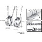 Modyle New Circles Romantic Cubic Zirconia Couple Necklace 316L Stainless Steel Woman Man Jewelry