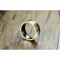 Modyle High Polished Tri-color Men Rings Stainless Steel 8MM Color Wedding Ring For Men Women Dropshipping