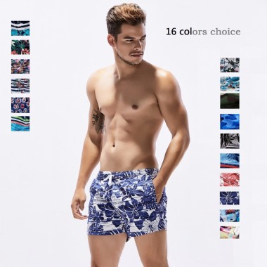 BRAND NEW 2017 COLORFUL SEOBEAN MENS BOARD SHORTS CASUAL SUMMER BEACH SHORTS SMALL BOXER SHORTS 16 COLORS