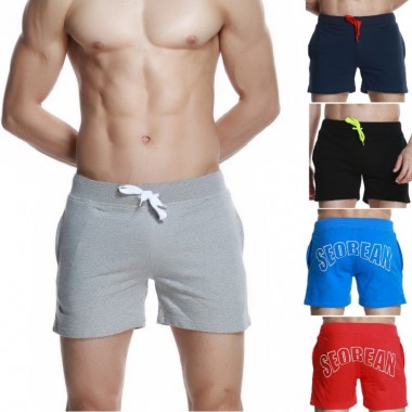 SEOBEAN Men's Cotton shorts casual summer beach Small shorts 5 Colors