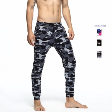 SEOBEAN mens Long  Pants casual pants low waist cotton pajama pants sexy low-waist trousers