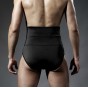 Free shipping Asianbum men's briefs waist abdomen with a closed belly fat burning shapewear White Black color