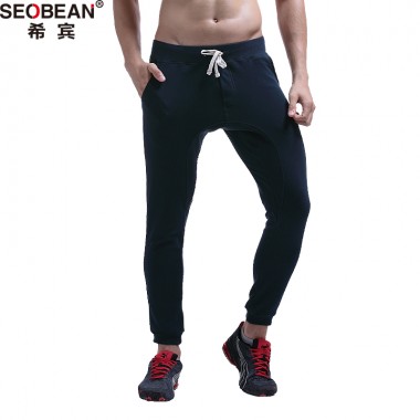 SEOBEAN male casual lounge pants cotton pajama pants sexy low-waist trousers autumn and winter fashion