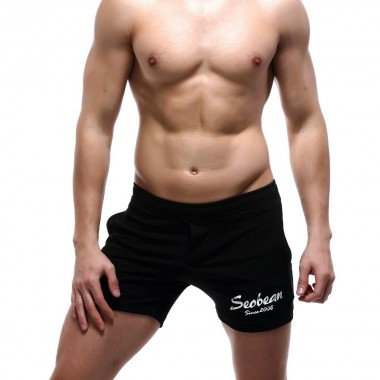 SEOBEAN New Men's shorts casual summer beach Small boxer cotton shorts