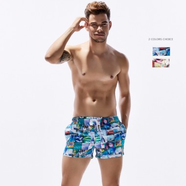 2017 SUMMER SEOBEAN MEN'S BOARD SHORTS CASUAL SUMMER BEACH SHORTS SMALL BOXER SHORTS