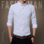 White Office Shirts Work Cotton Dress Shirt Men Long Sleeve Fashion Brand Social Shirts Slim Fit Casual Men Shirt Plus Size 515