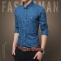 Classic-fit Business Dress Shirt Men New Brand Social Shirts New Solid Men Clothes Long Sleeve Luxury Plus Size Male Shirts 505