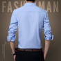 Business Office Shirts Work Classical Dress Shirt Men 2017 New Brand Social Shirts Slim Fit Casual Men Shirt Plus Size 843