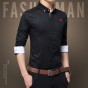 Mens dress shirts classic Fit Slim New Cotton Shirts Social 2017 Fashion chemise homme Shirt camisa masculina Fashion shirt 840